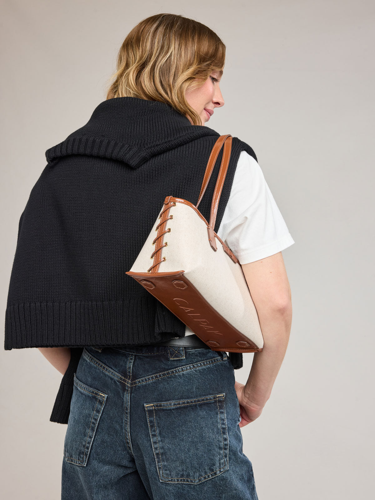 calpak-colette-canvas-shoulder-tote-water-resistant-structured-everyday-bag-with image 3