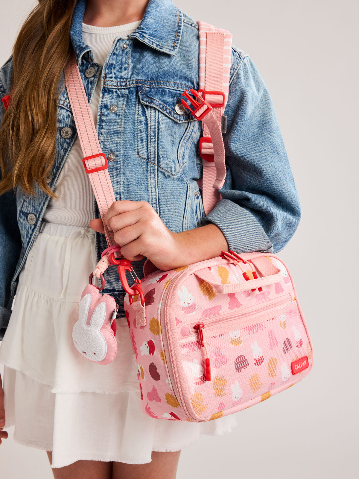 calpak-miffy-kids-insulated-lunch-bag-with-ice-pack-pocket-and-crossbody-strap image 2
