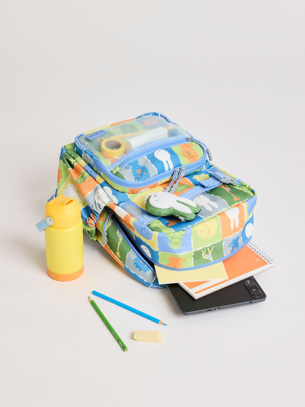 calpak-miffy-kids-medium-backpack-water-resistant-school-backpack-for-ages-5-8-w image 2