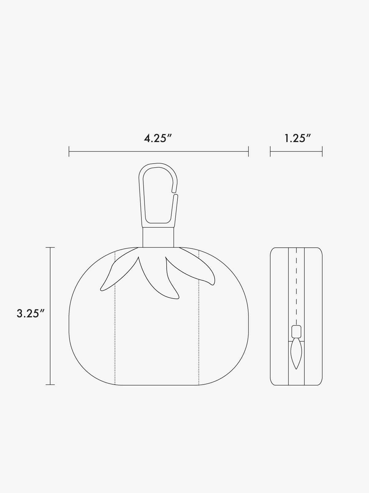 calpak-tomato-zip-bag-charm-zippered-pouch-accessory-with-snap-hook image 4