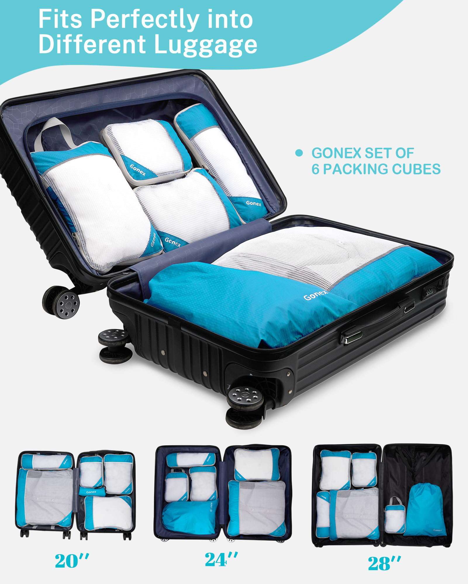 gonex-compression-packing-cubes-extensible-mesh-top-travel-storage-organizers image 6