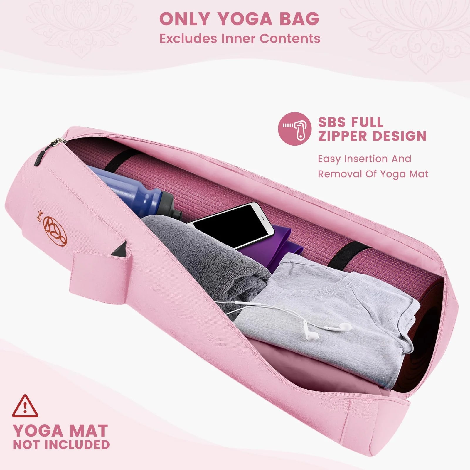 gonex-yoga-mat-bag-paisley-600d-water-resistant-carrier-for-mats-up-to-26-inches image 6