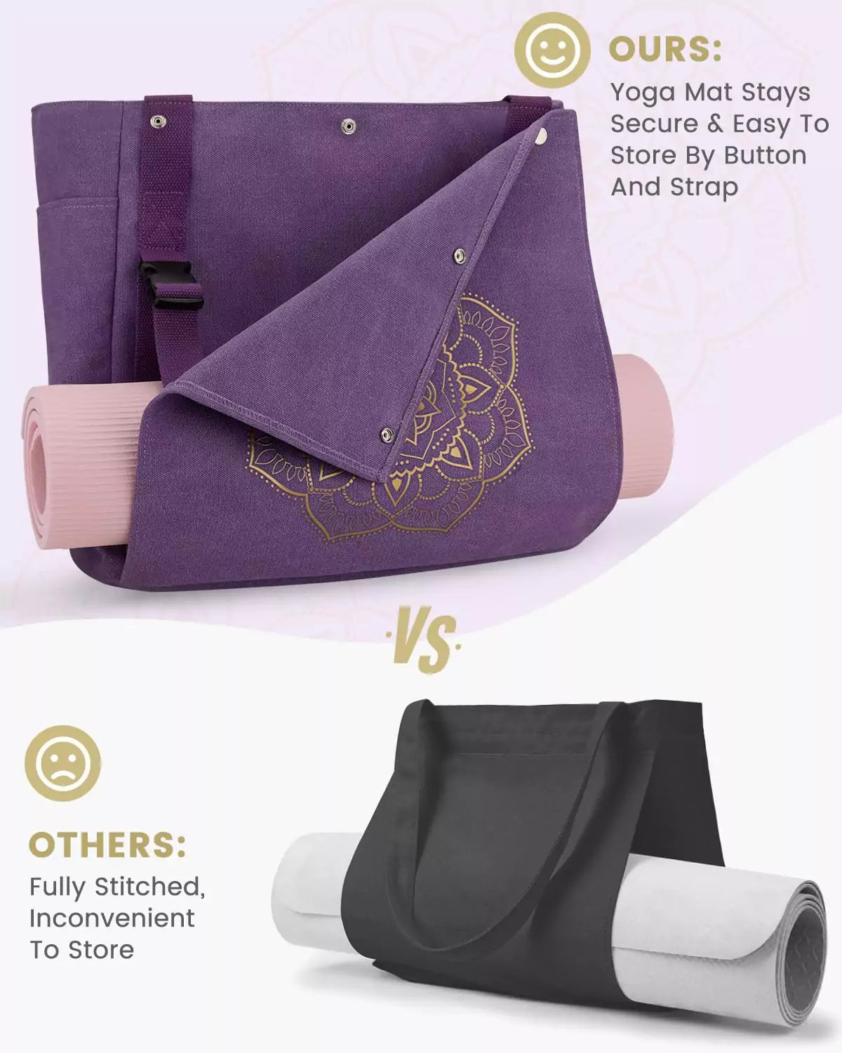 gonex-canvas-yoga-mat-bag-x-large-front-flap-extra-large-yoga-tote image 3